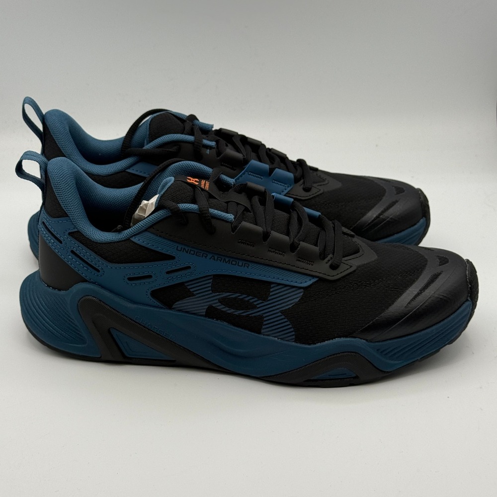 Under Armour Charged Commit TR 5 Shoes Mens Size 9 Blue Black 3027140-498